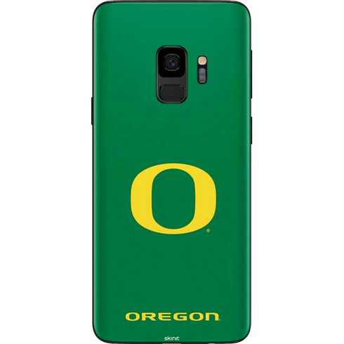 University of Oregon Yellow O on Green Galaxy S9 Skin